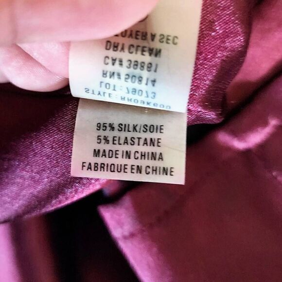 Elie Tahari belted red cap sleeve silk dress 8 - Picture 6 of 6